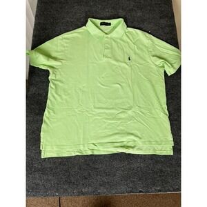 Ralph Lauren Men's Size 2X Big Light Green Short Sleeve‎ Polo Shirt